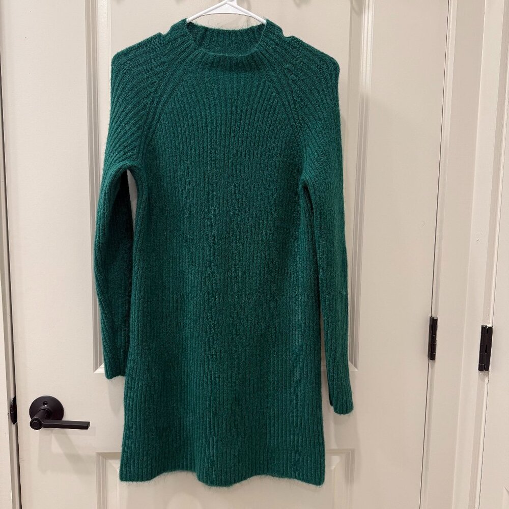 Mango Green Mini Dress